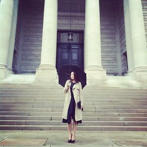 BCBGMAXAZRIA Black Flowy Cocktail Dress